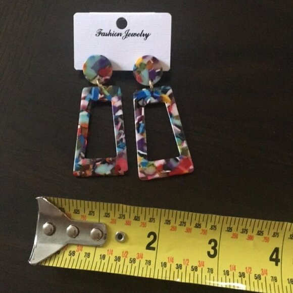 Boho Colorful Drop Earrings jewelry - Picture 4 of 5